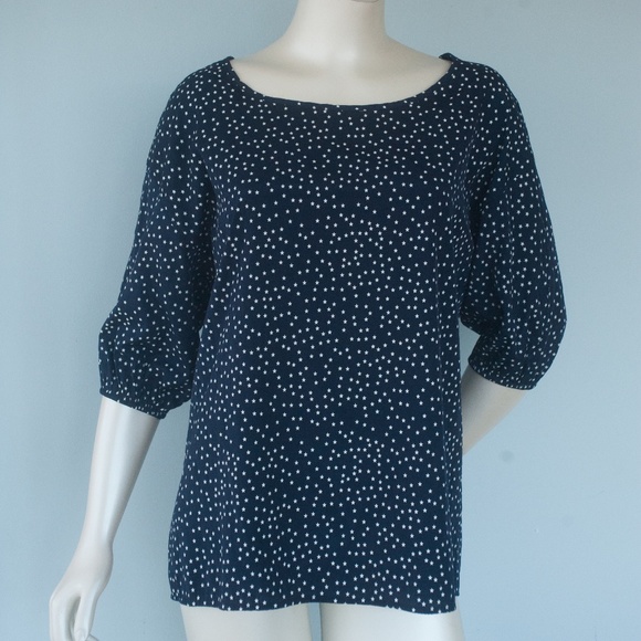 Alice Ritter Brooklyn Navy Star Print Blouse - Picture 4 of 9